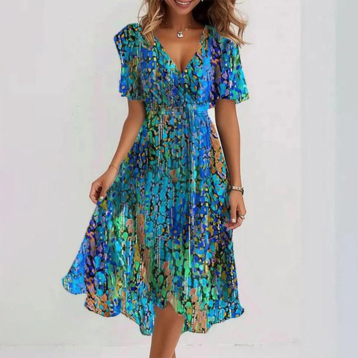 Priscilla - Elegant short sleeve dress