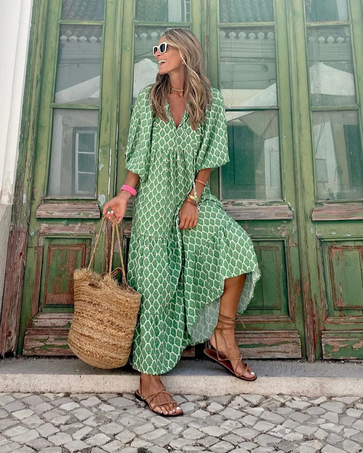 Elin - Boheme Cotton Maxi Dress