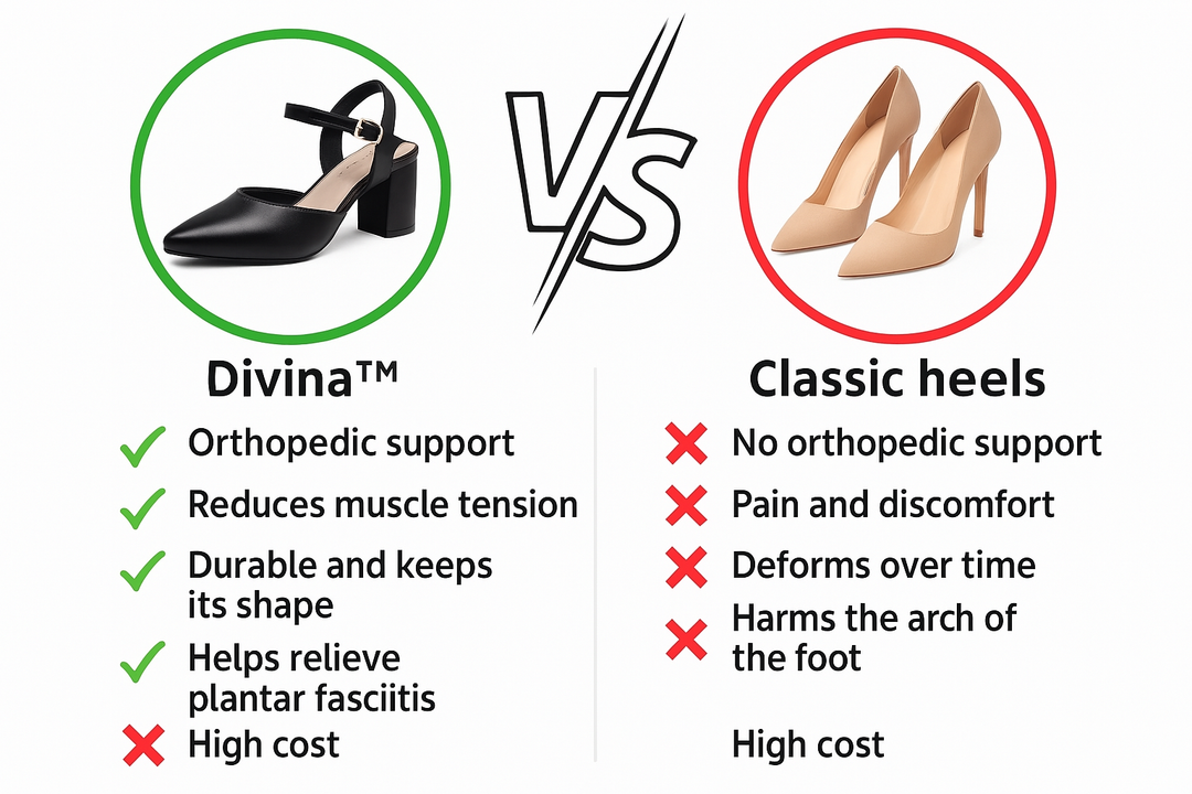 Eliana - Women's comfortable orthopaedic heels