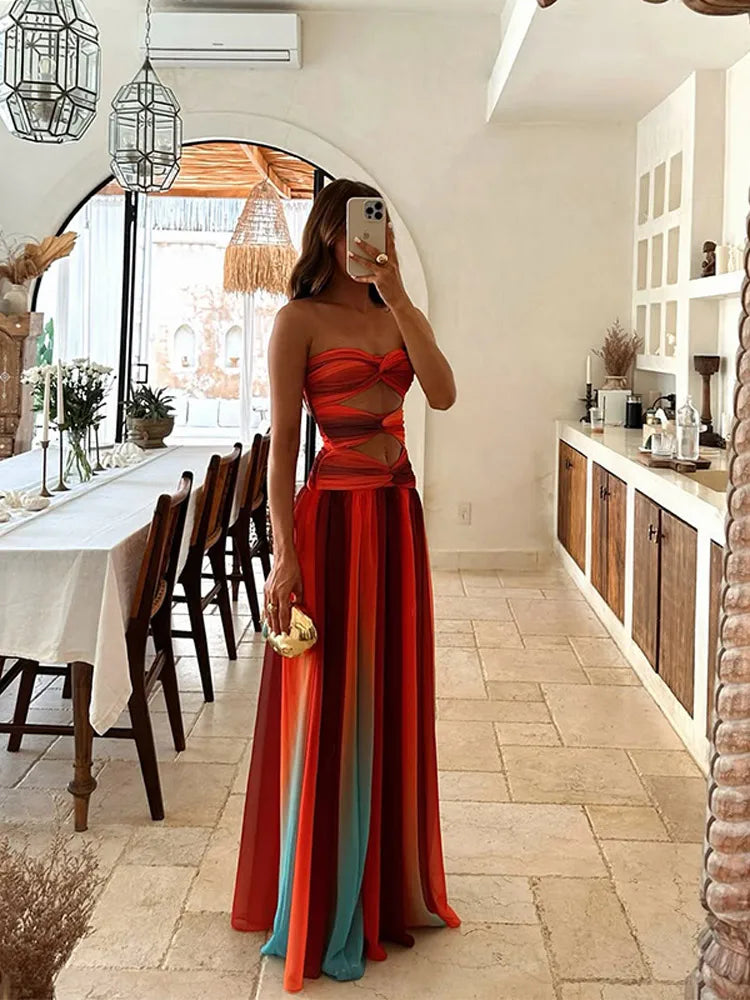 Aura - Attention-grabbing long dress