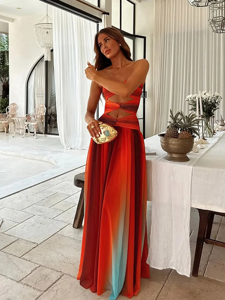 Aura - Attention-grabbing long dress