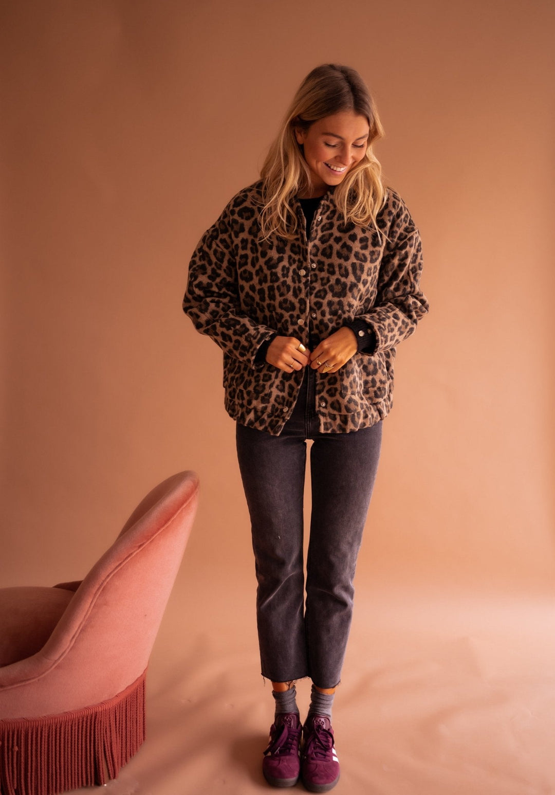 Luna - Trendy leopard print jacket