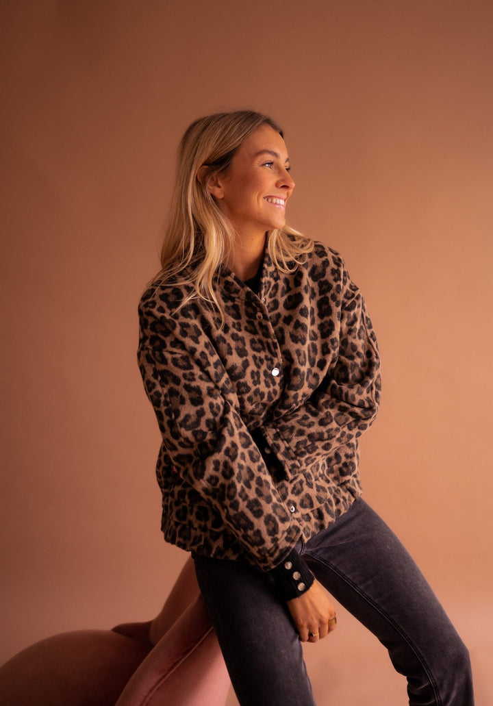 Luna - Trendy leopard print jacket