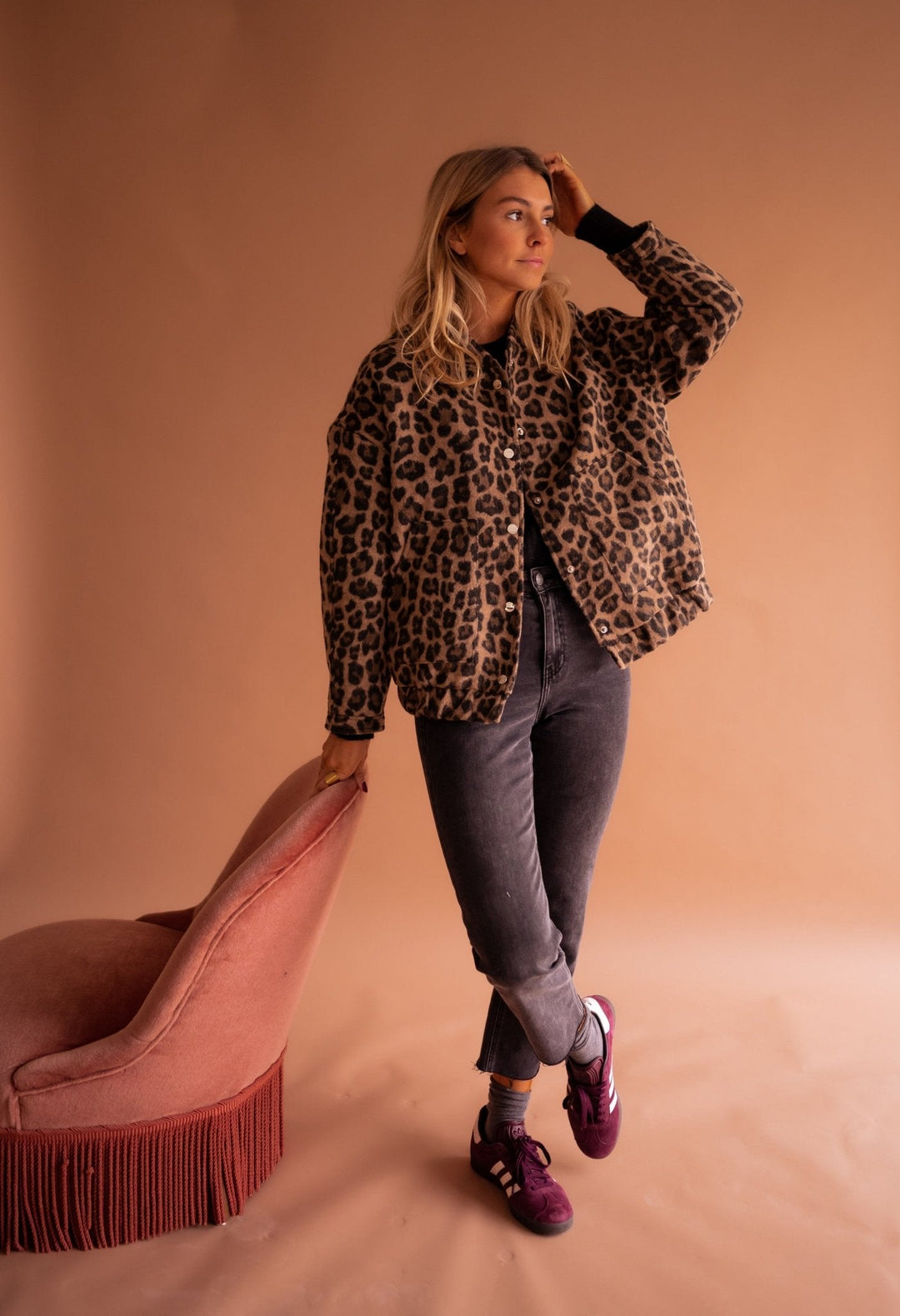 Luna - Trendy leopard print jacket