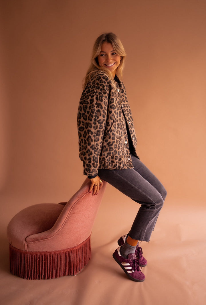 Luna - Trendy leopard print jacket